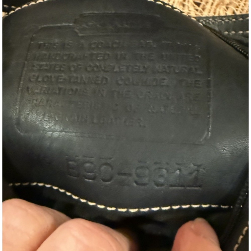 Vintage Coach Demi Bleeker 9311 Hand Bag Pouch Black Vintage USA - Picture 7 of 9